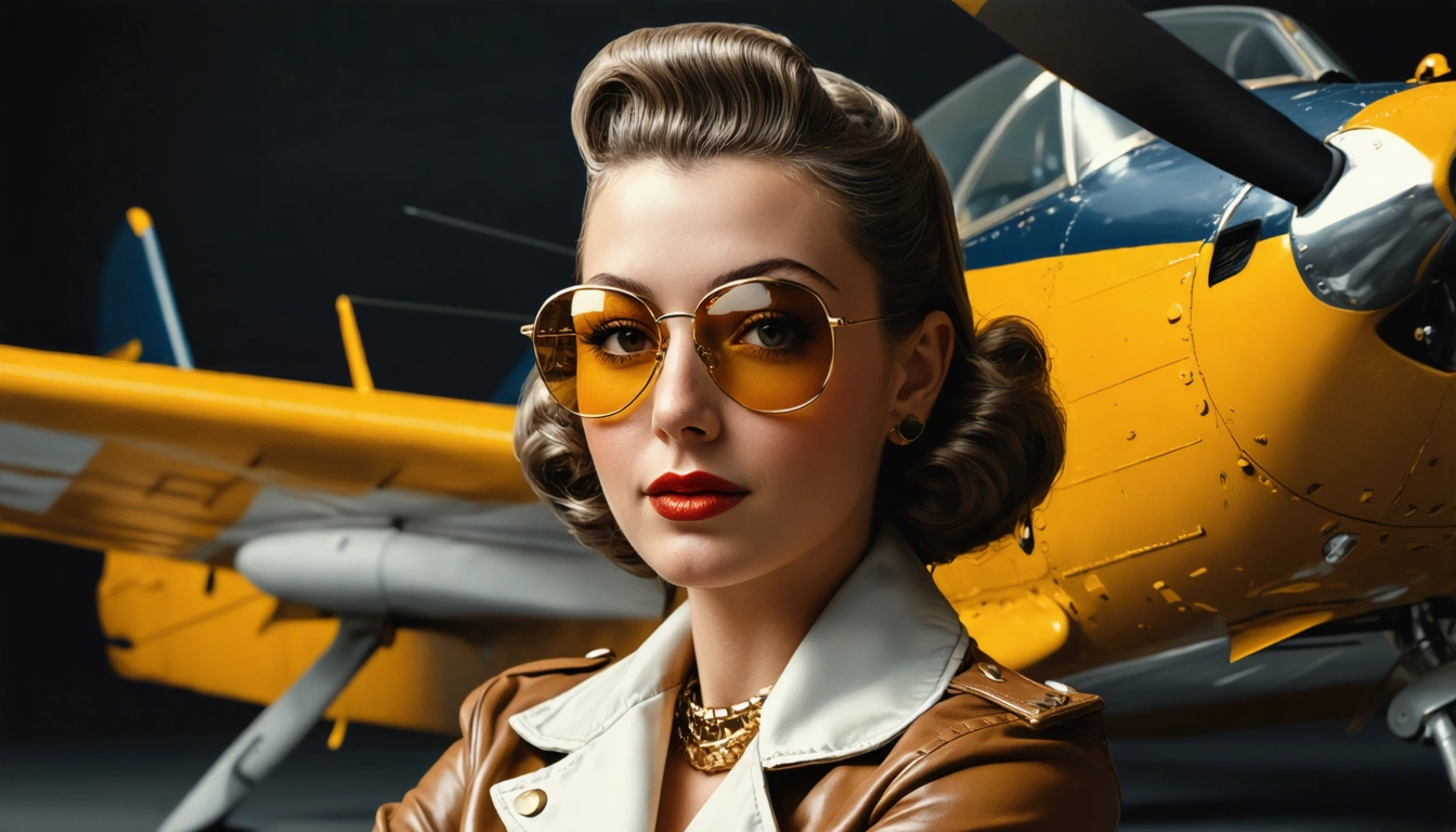 aviator Pin Up